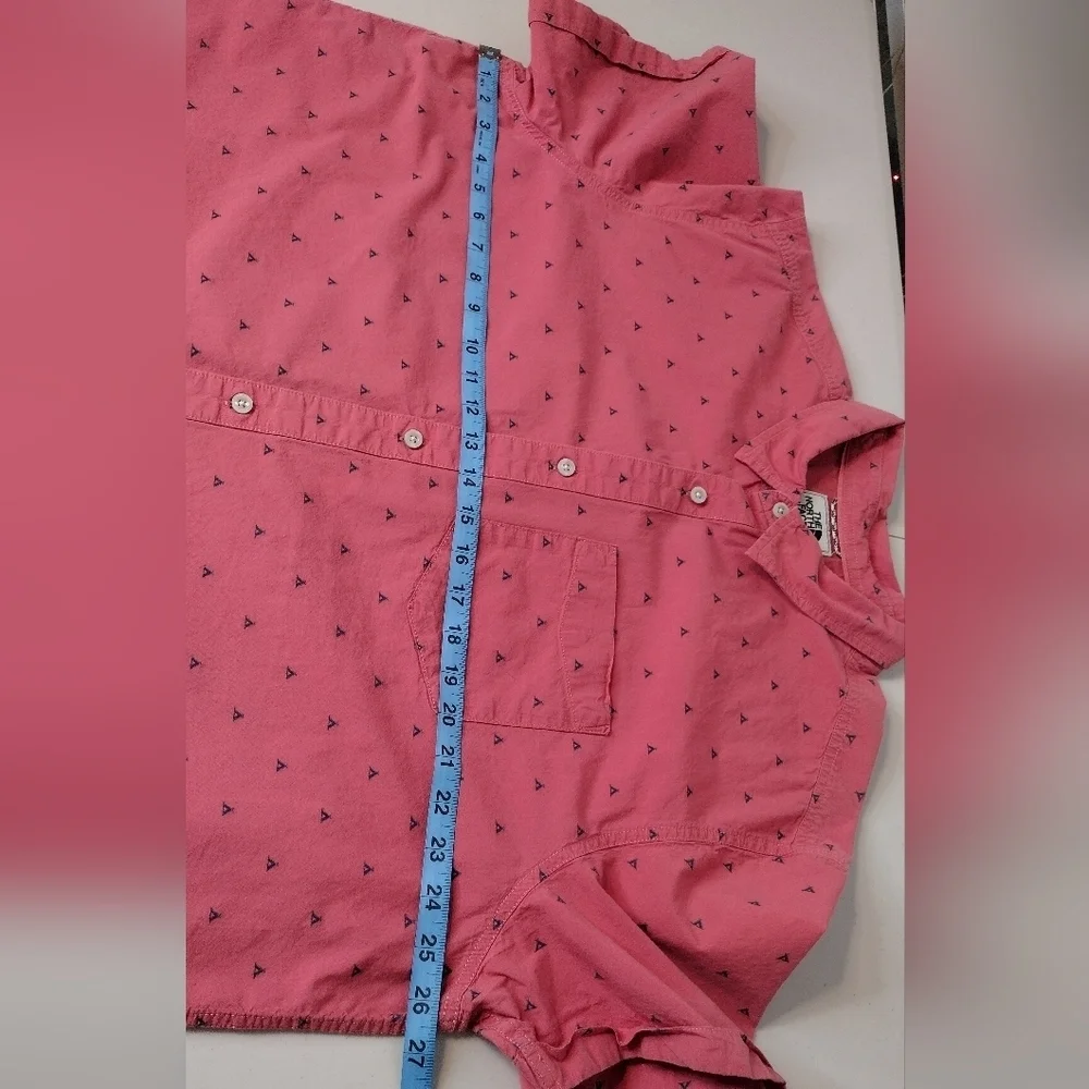 The North Face Cotton Raspberry Teepee Print Casual Button Down Shirt Sz XXL - Picture 13 of 14